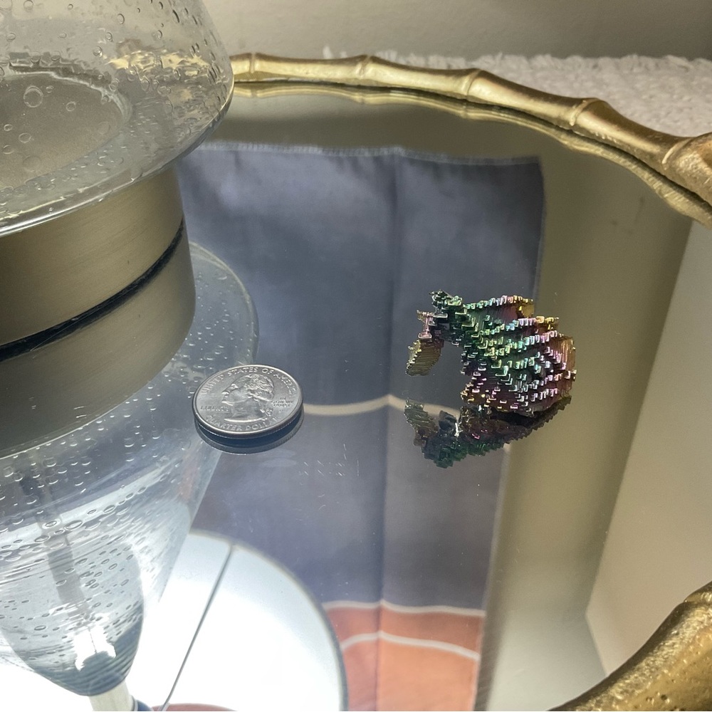 Multicolor Beaded Chameleon Figurine